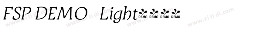 FSP DEMO   Light字体转换